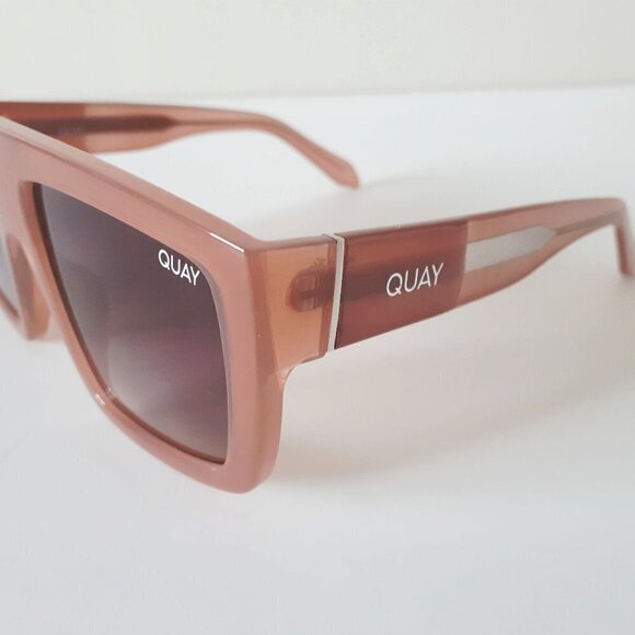 NWOT Quay semi-opaque milky caramel & brown lens sunglasses - Picture 9 of 13